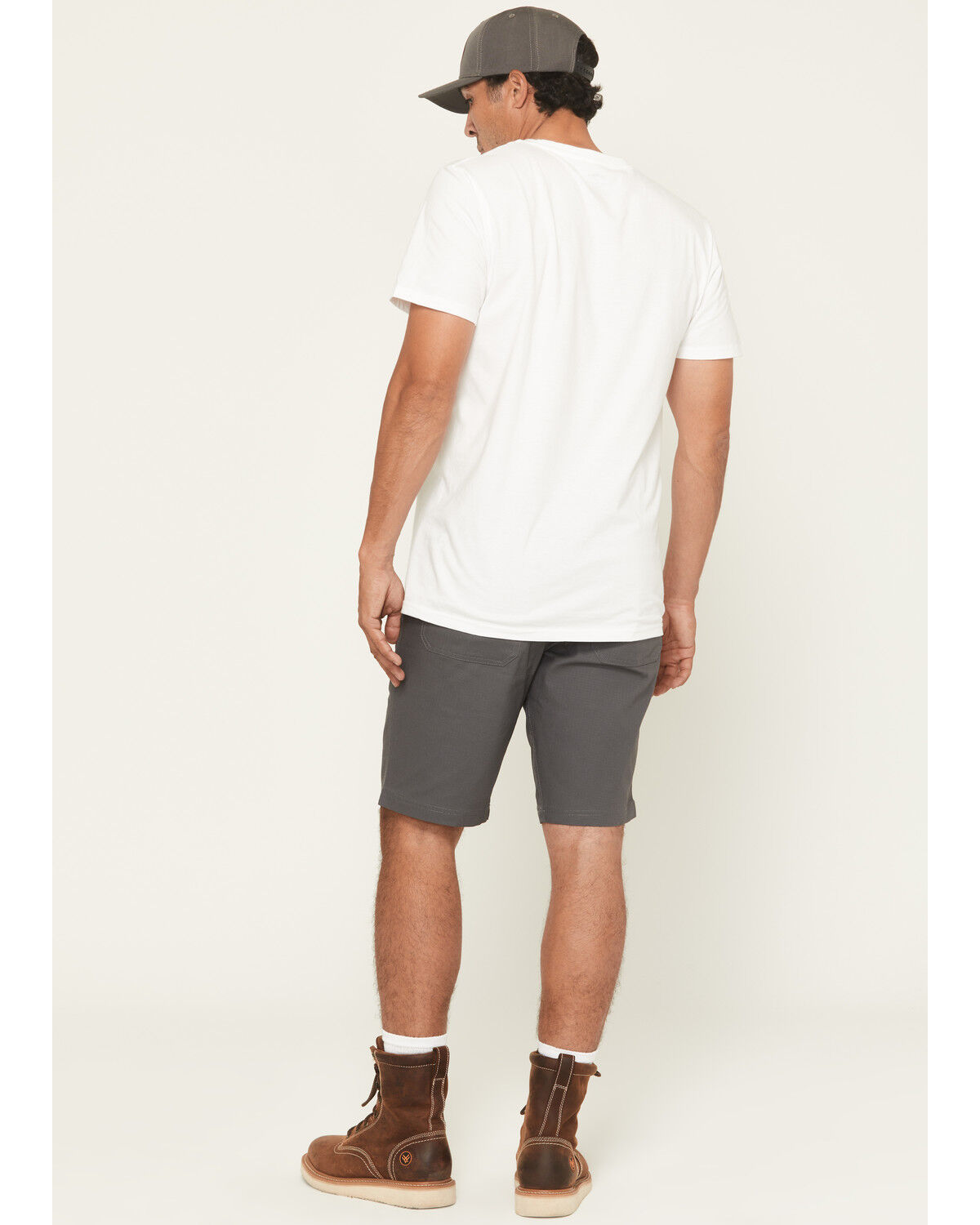 Image #3 - Hawx Men's Tractor Ripstop Work Shorts, Charcoal, hi-res