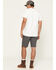Image #3 - Hawx Men's Tractor Ripstop Work Shorts, Charcoal, hi-res