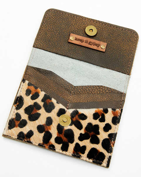 Keep it Gypsy Women's Flora Leopard Print Cowhide Wallet