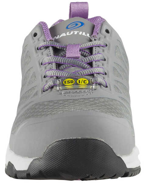 Nautilus Women's Velocity Work Shoes - Composite Toe, Grey, hi-res