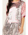 Image #3 - Why Dress Women's Game On Jersey Sequins Oversized Tee, Pink, hi-res