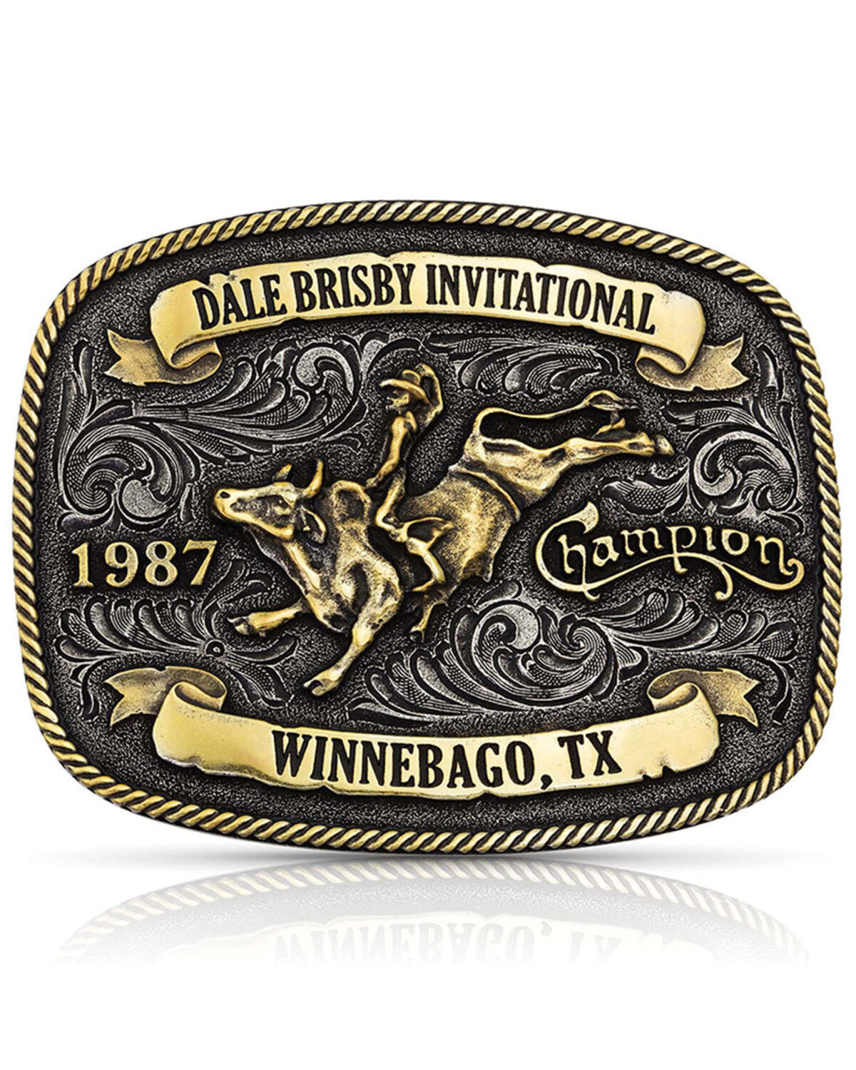 Image #1 - Montana Silversmiths Men's Dale Brisby Invitational 1987 Trophy Buckle, Bronze, hi-res
