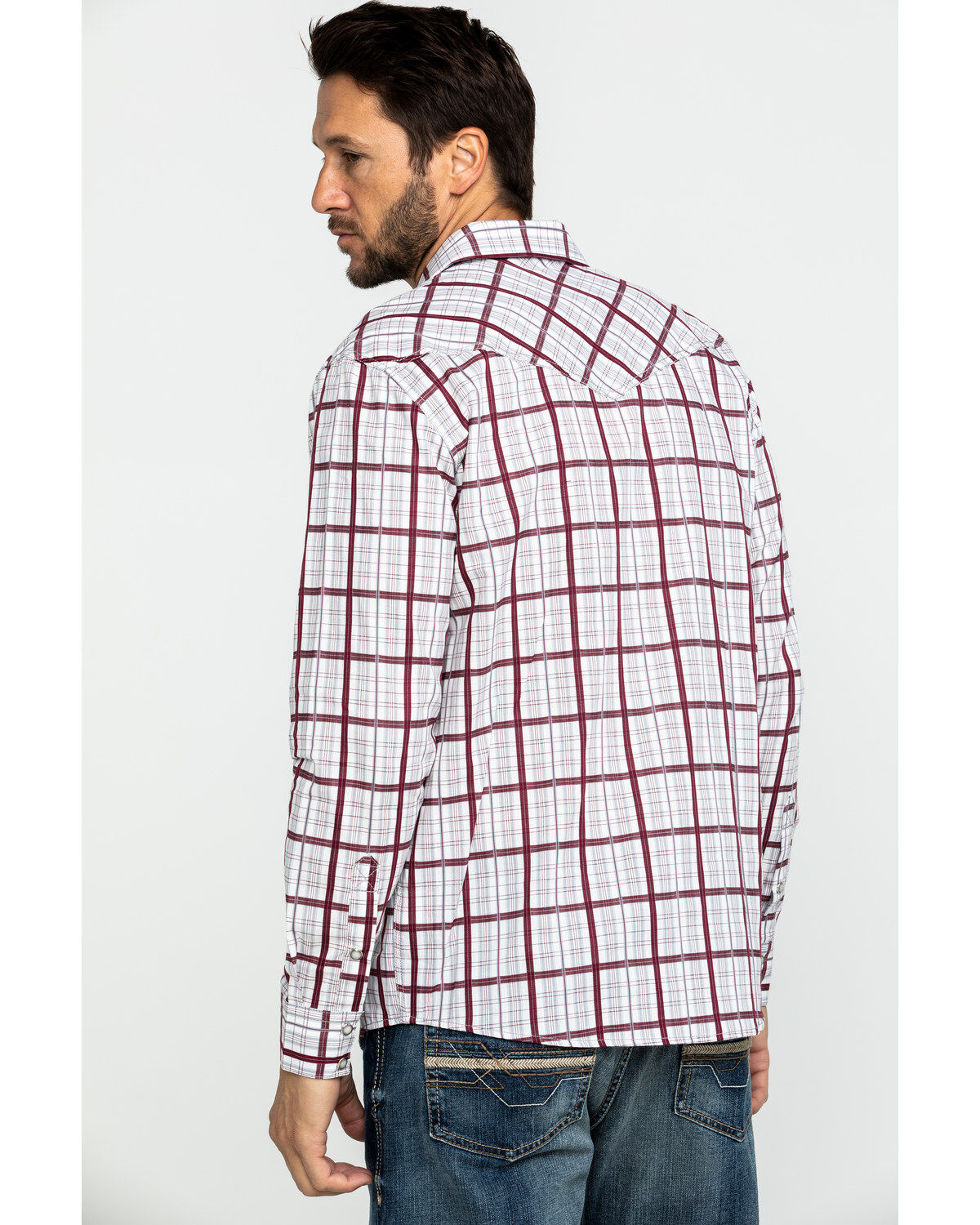 Image #2 - Cody James Men's Far Country Med Plaid Long Sleeve Western Shirt , , hi-res