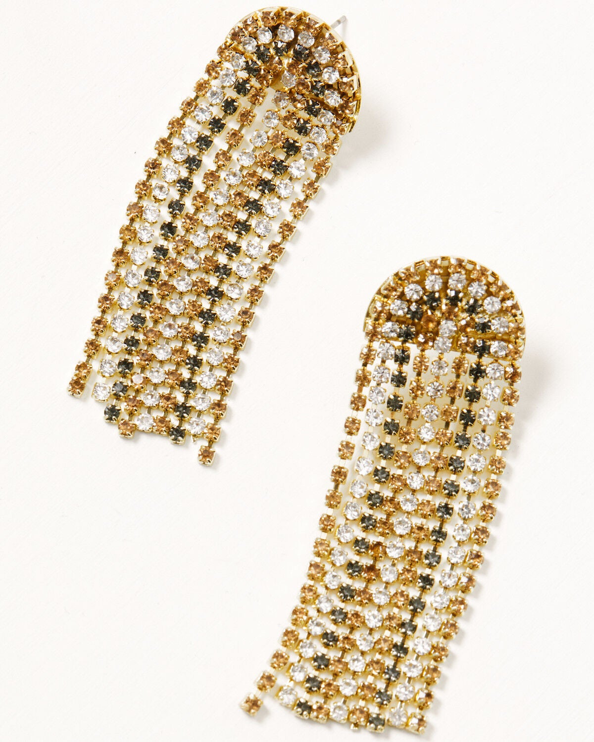 Ink + Alloy Women's Clara Waterfall Fringe Earrings, Multi, hi-res