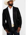 Cody James Men's Black Suede Blazer Jacket , Black, hi-res