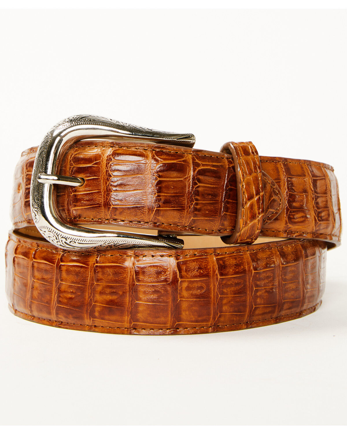 Cody James Black 1978&trade; Men's Exotic Caiman Belt, Cognac, hi-res