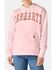 Image #1 - Carhartt Women's Marquette Varsity Graphic Hoodie, Rose, hi-res