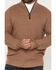 Image #3 - Cody James Black 1978® Men's Parker Solid 1/4 Zip Pullover Sweater, Camel, hi-res