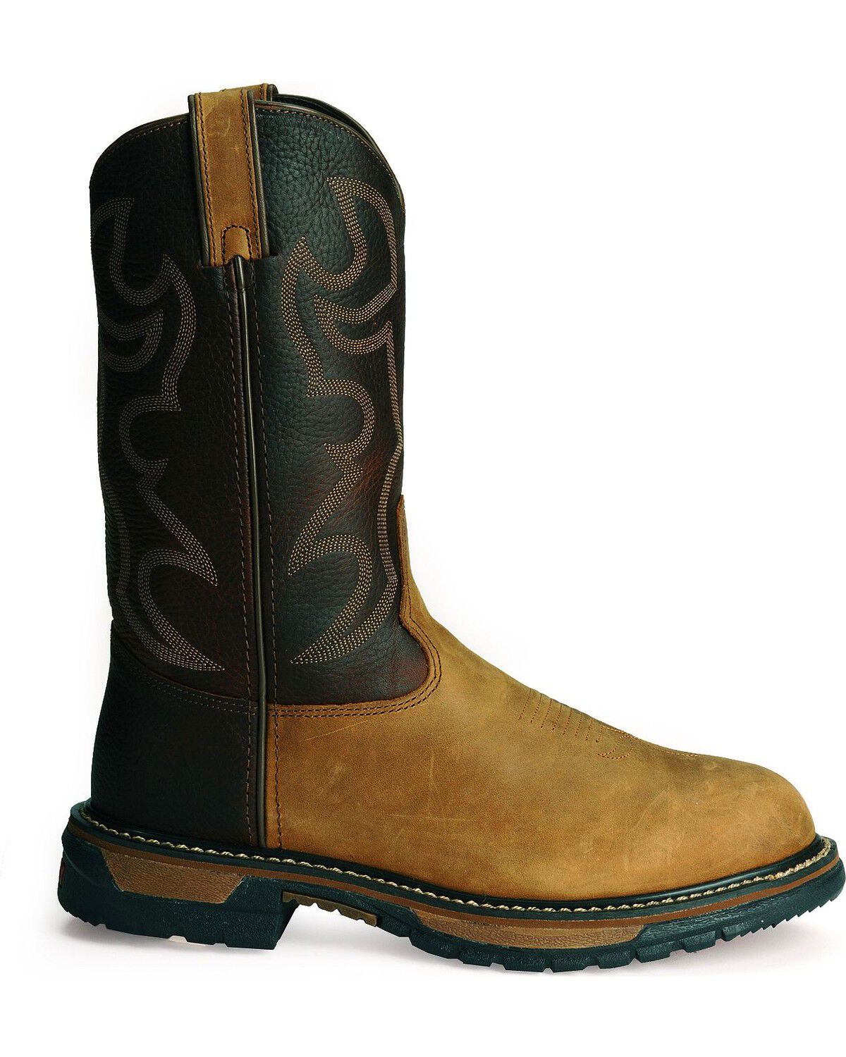 Image #8 - Rocky Men's Branson Roper 11" Western Boots, Brown, hi-res