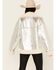 Image #4 - BLANKNYC Women's Metallic Moto Jacket, Silver, hi-res