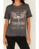 Blended Women’s Nashville Rhinestone Graphic Short Sleeve Tee, Black, hi-res