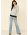Image #2 - HOOey Women's Cream Paisley Hoodie Sweatshirt, , hi-res