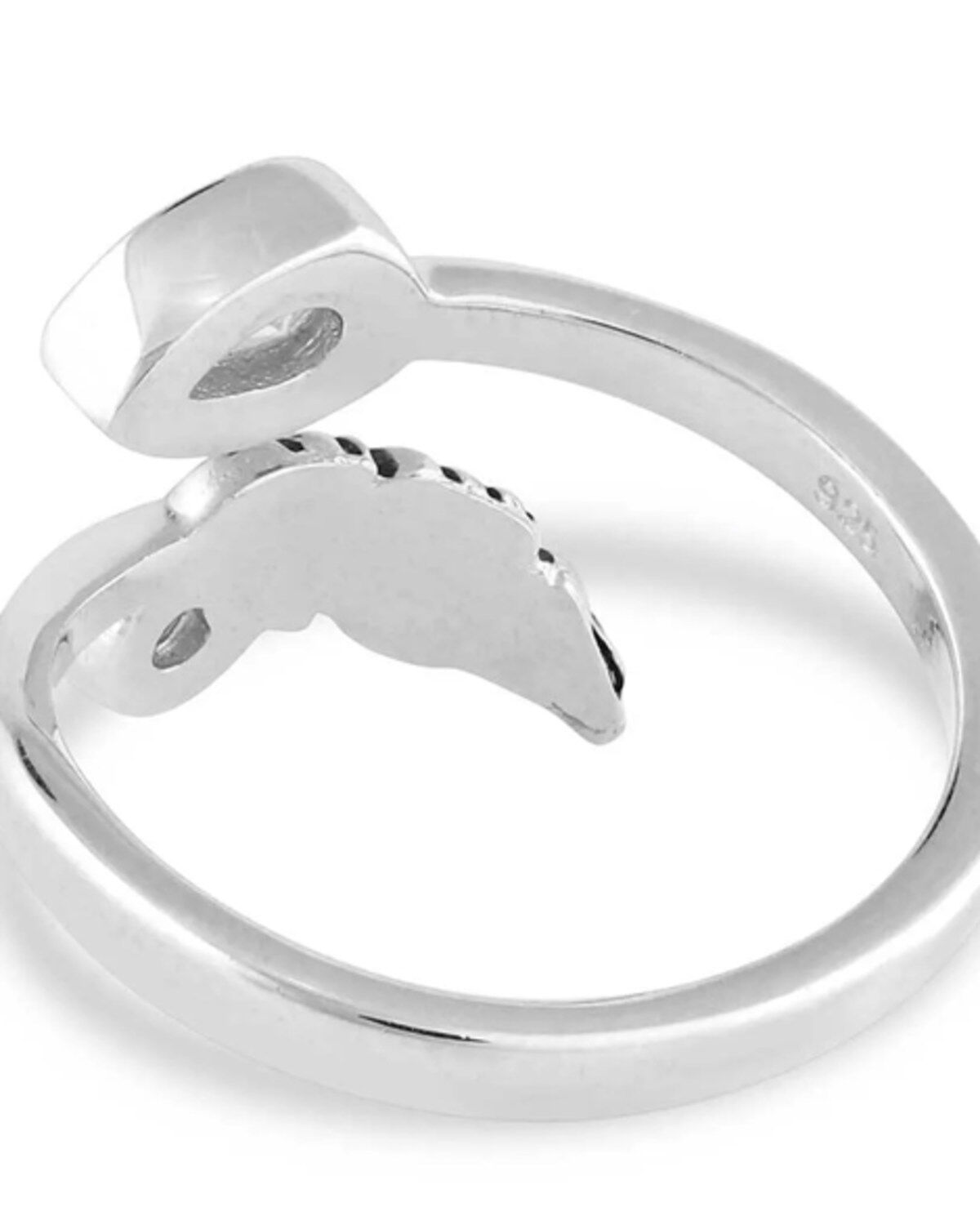 Image #2 - Montana Silversmiths Women's Balance of Nature Open Ring, Silver, hi-res