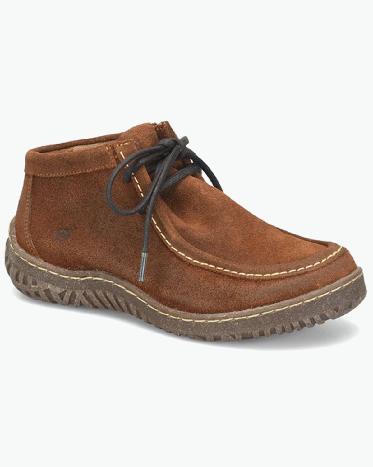 Image #1 - Born Women's Basin Suede Chukka Booties - Moc Toe, Brown, hi-res