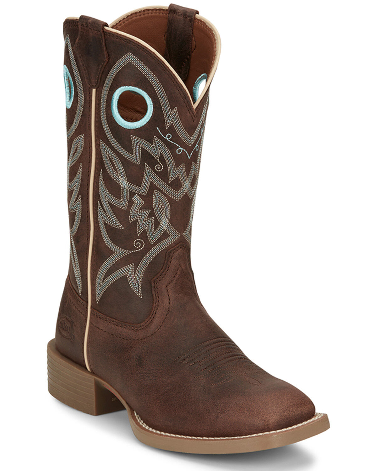 Image #1 - Justin Women's Liberty Western Boots - Broad Square Toe, Brown, hi-res