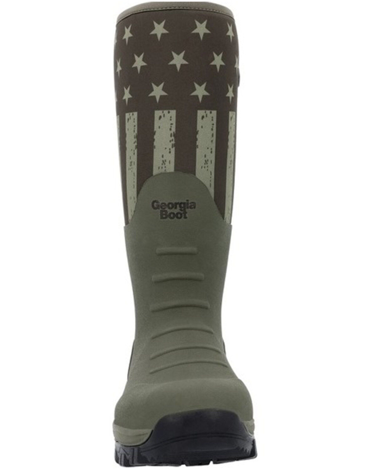 Image #4 - Georgia Boot Men's GBR Patriotic Rubber Pull On Work Boots - Soft Toe, Dark Green, hi-res