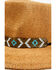 Nikki Beach Women's Beaded Trim Band Toyo Straw Rancher Hat , Brown, hi-res