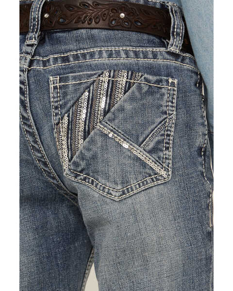 Rock & Roll Denim Girls' Pocket Bootcut Jeans