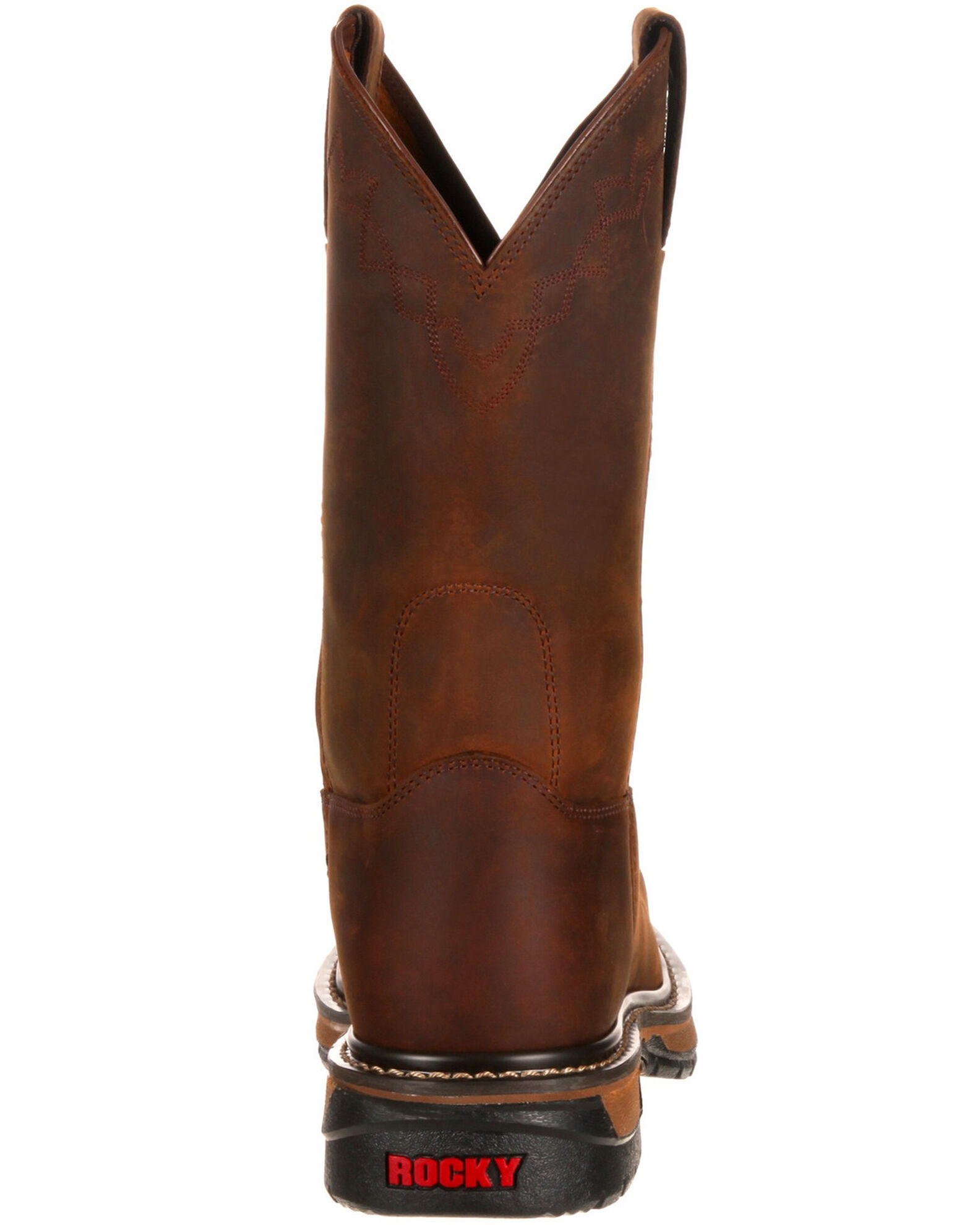 Rocky square toe cowboy boots clearance