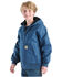 Image #3 - Carhartt Boys' Canvas Insulated Hooded Jacket, Dark Blue, hi-res