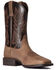 Ariat Men's Authentic Layton Western Boot - Broad Square Toe , Brown, hi-res
