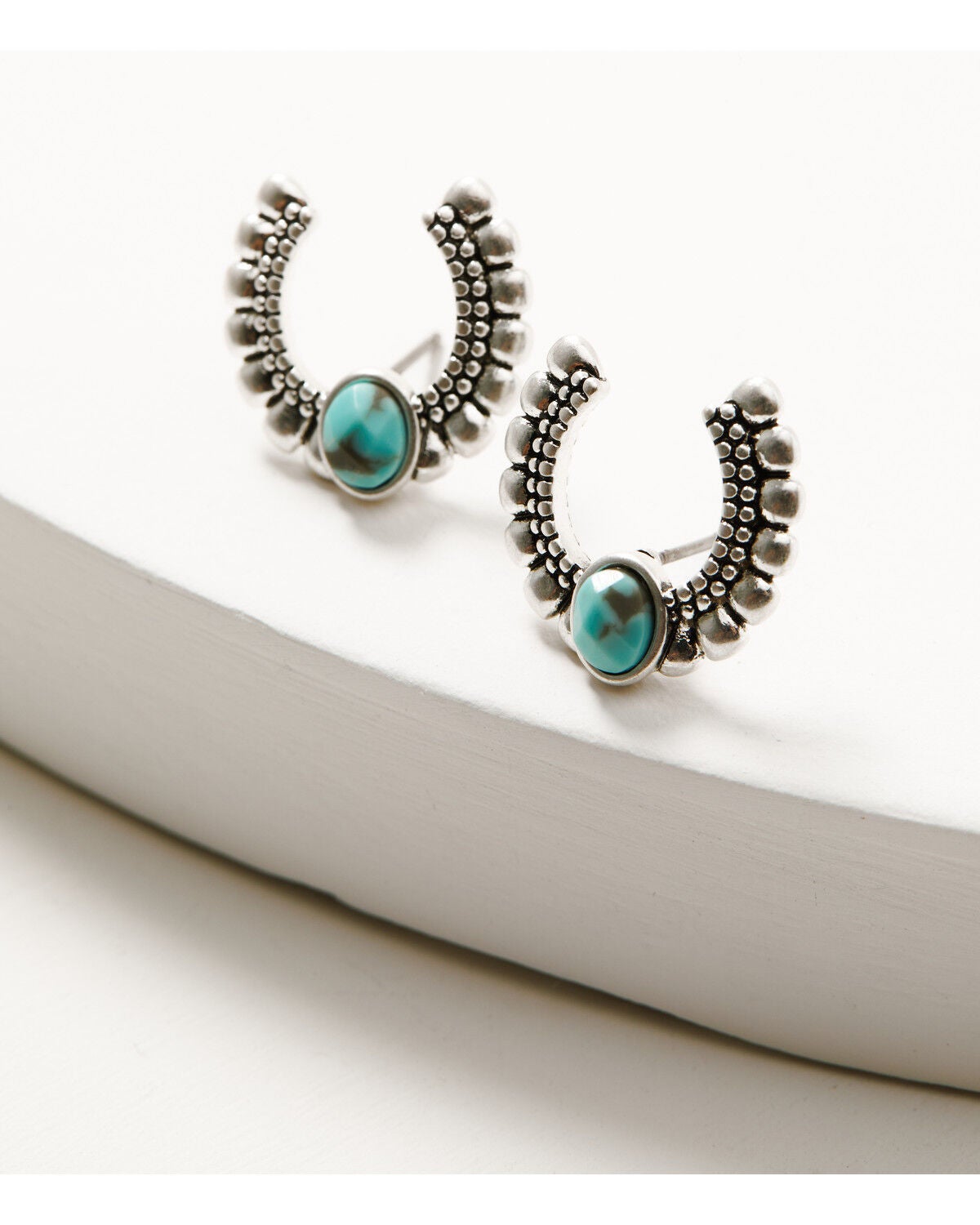Image #5 - Lainey Wilson Women's Little Bitta Luck Horseshoe Hoop Earrings Set - 3 Piece, Silver, hi-res