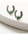 Image #5 - Lainey Wilson Women's Little Bitta Luck Horseshoe Hoop Earrings Set - 3 Piece, Silver, hi-res