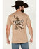 Image #1 - Coors Men's Banquet Bull Rider Short Sleeve Graphic T-Shirt, Sand, hi-res