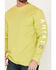Ariat Men's FR Roughneck Skull Logo Long Sleeve Work Shirt, Bright Green, hi-res