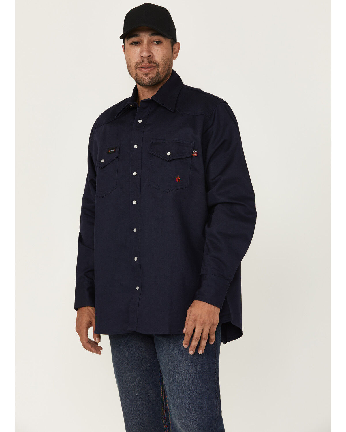 Forge Workwear Men´s FR Solid Long Sleeve Snap WorkShirt