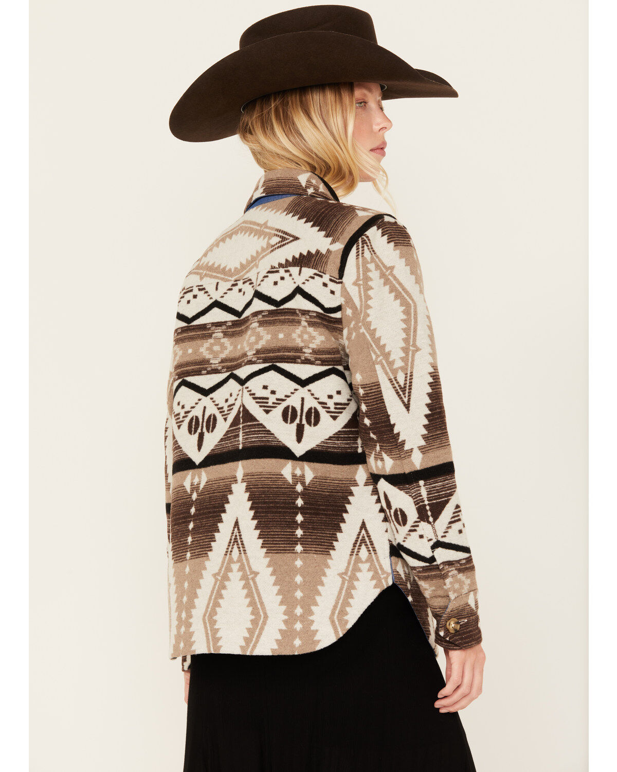 Image #4 - Idyllwind Women's Addy Southwestern Print Shacket, Dark Brown, hi-res