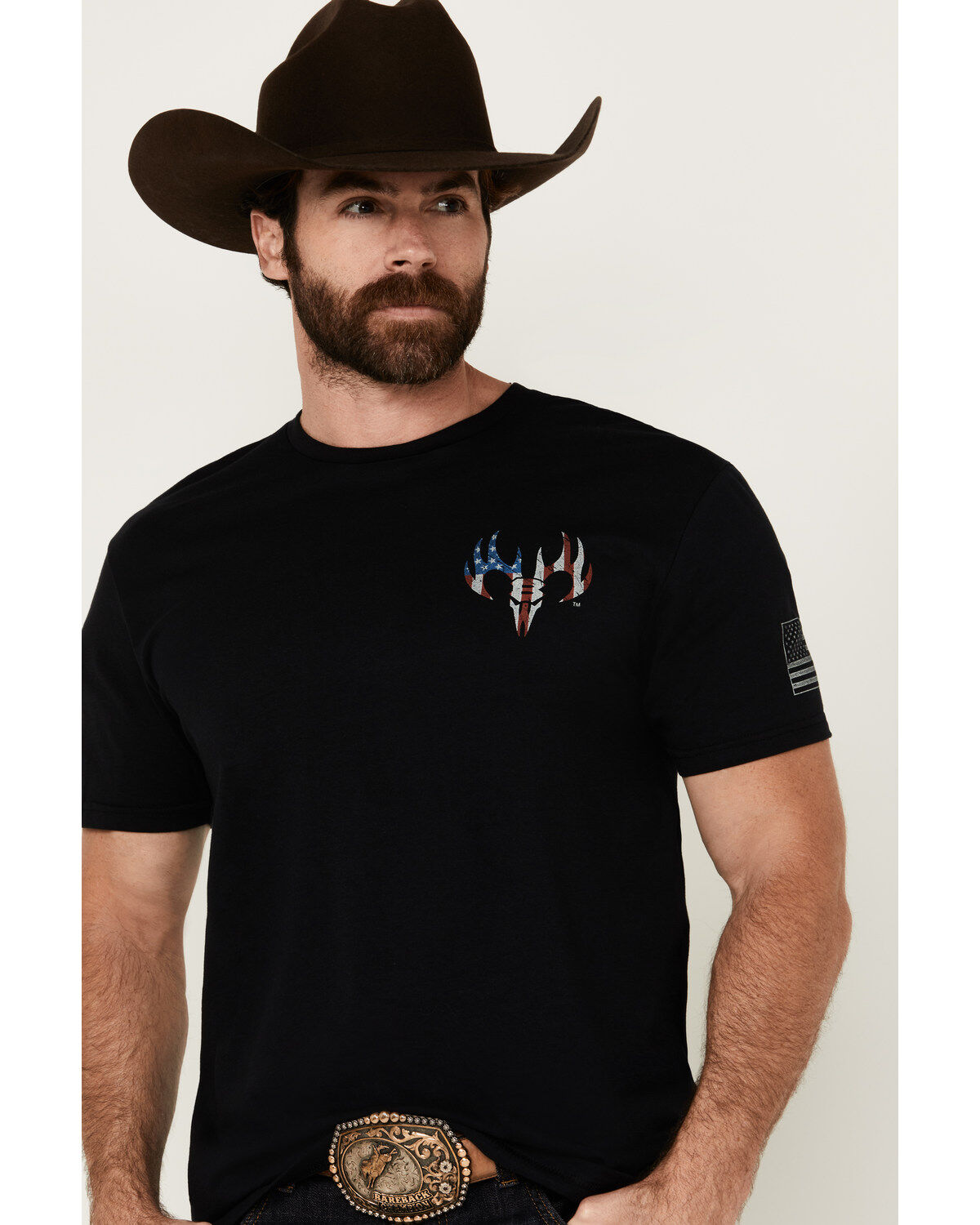Image #2 - Buckwear Men's Will Defend Short Sleeve Graphic T-Shirt, , hi-res