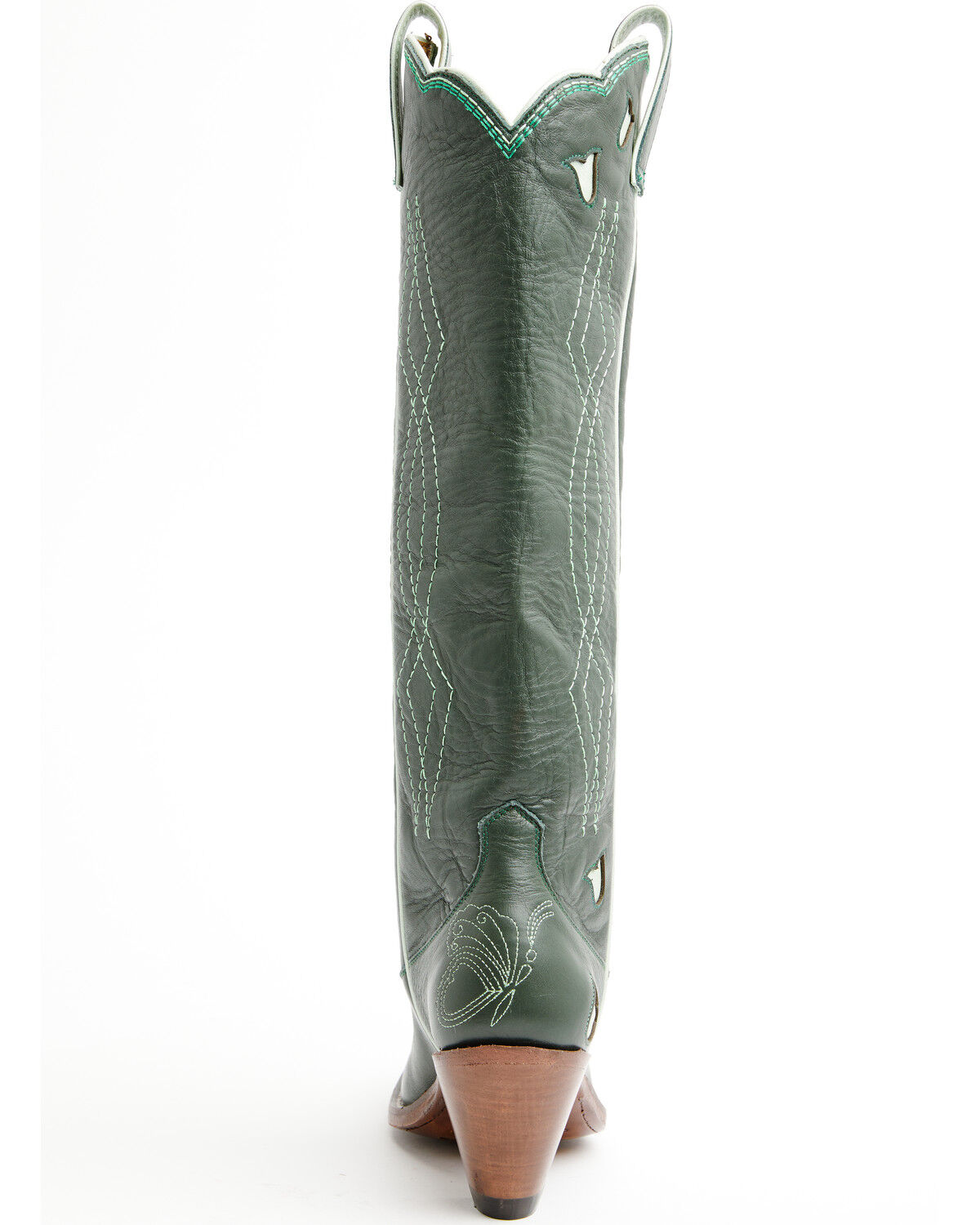 Image #5 - Besita Women's The Sunny Inlay Tall Western Boots - Snip Toe, Green, hi-res