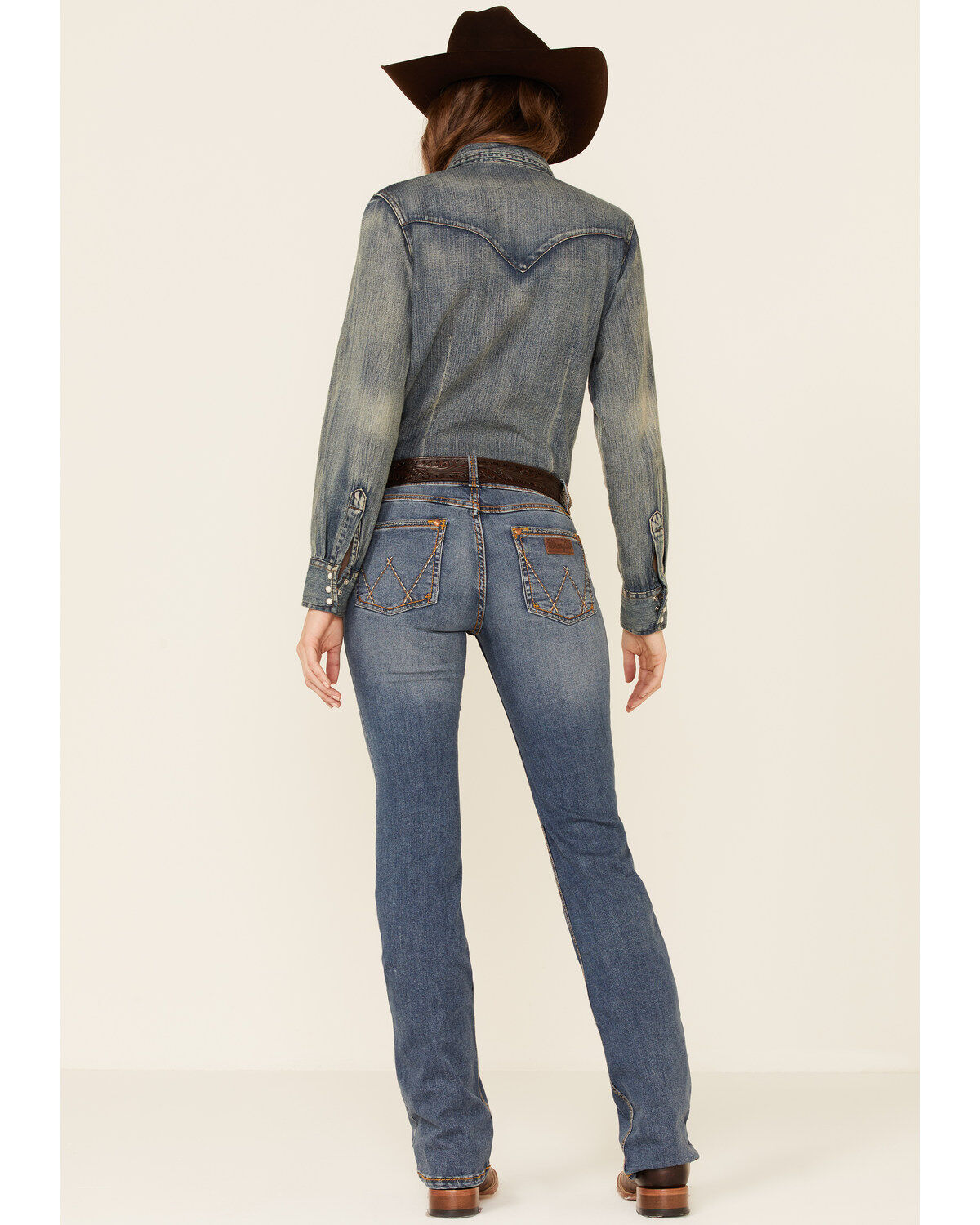 Image #3 - Wrangler Retro Women's Medium Wash Mae Bootcut Jeans, , hi-res