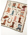 Image #1 - Boot Barn Summer Western Icons Throw Blanket, Cream, hi-res