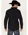 Image #4 - Moonshine Spirit Men's Shooting Star Plaid Print Long Sleeve Snap Western Shirt, Black, hi-res