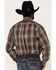 Image #4 - Stetson Men's Large Plaid Print Long Sleeve Button Down Shirt, Brown, hi-res