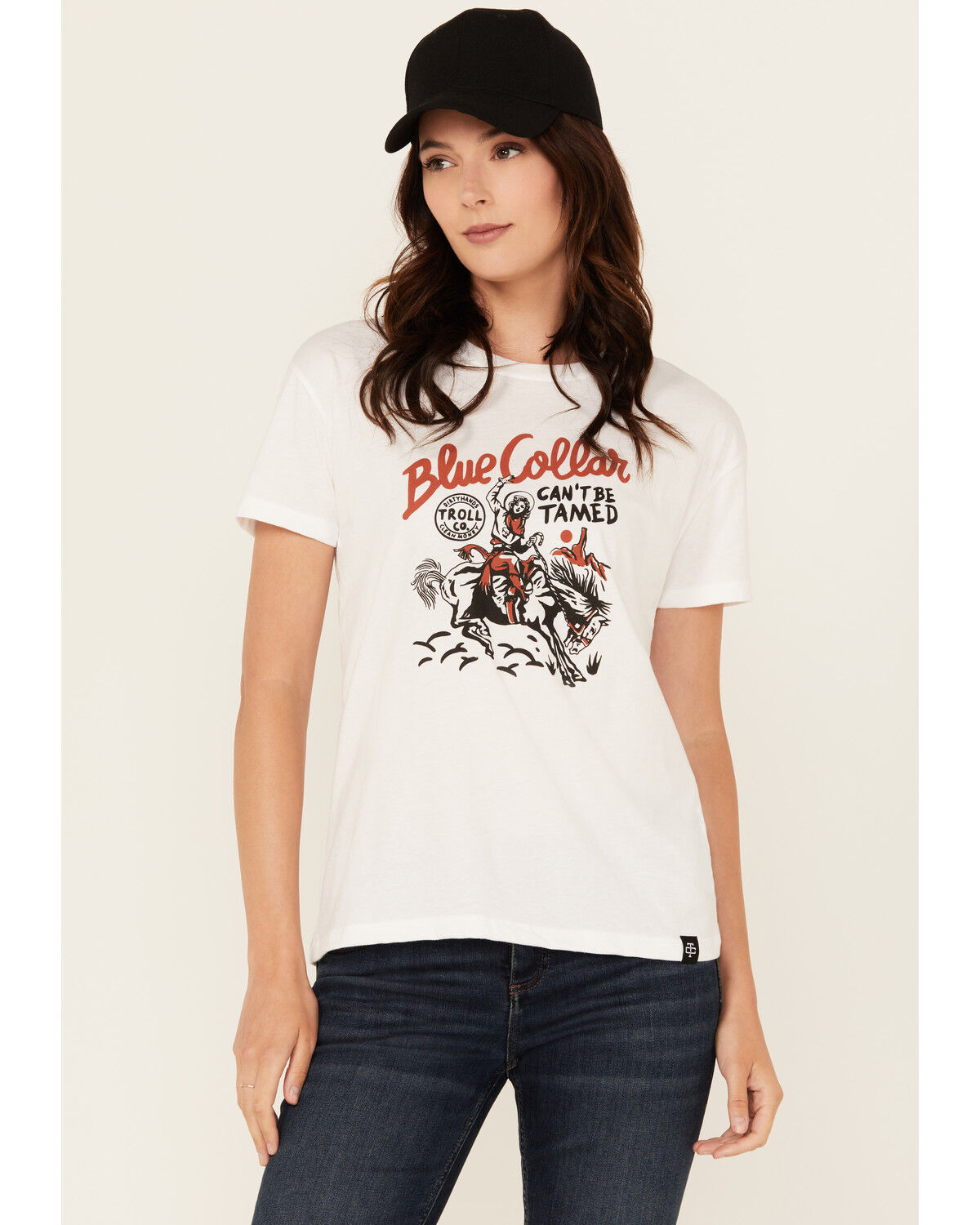 Troll Co Women's Can't Be Tamed Short Sleeve Graphic Tee