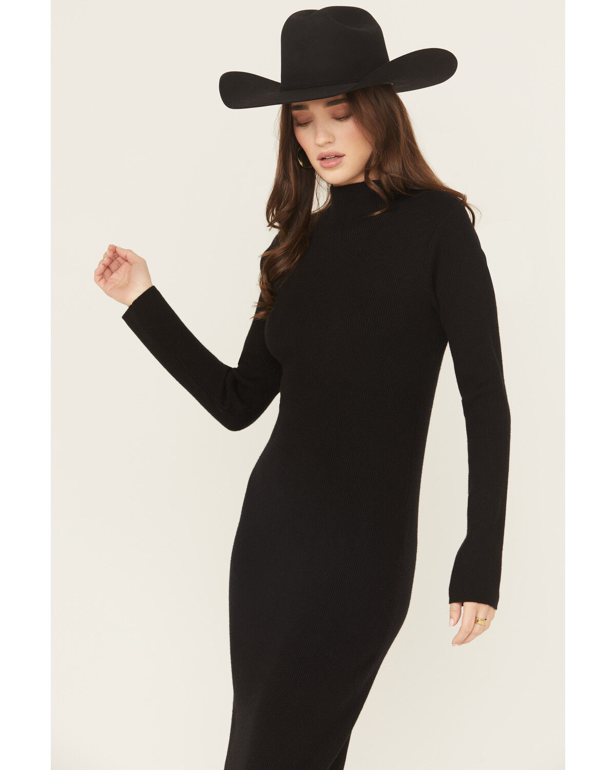 Product Name:  Ariat Women's Alicia Long Sleeve Fringe Sweater Midi Dress