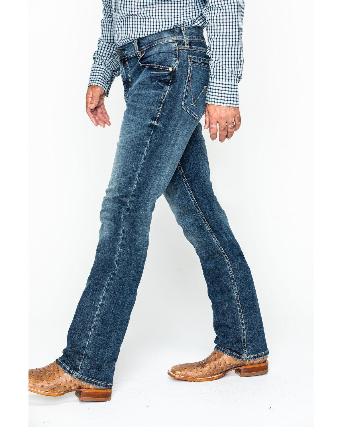 Image #4 - Wrangler Men's Limited Edition Retro Boot Cut Jeans, Denim, hi-res