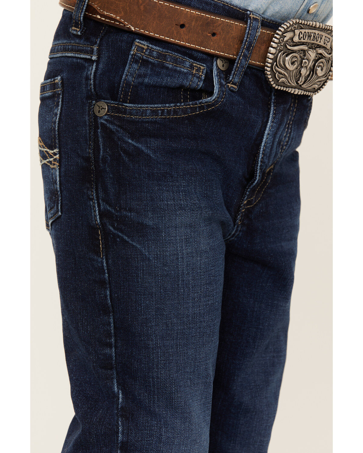Image #2 - Wrangler 20x Toddler Boys' Dark Wash 42 Vintage Bootcut Jeans, , hi-res