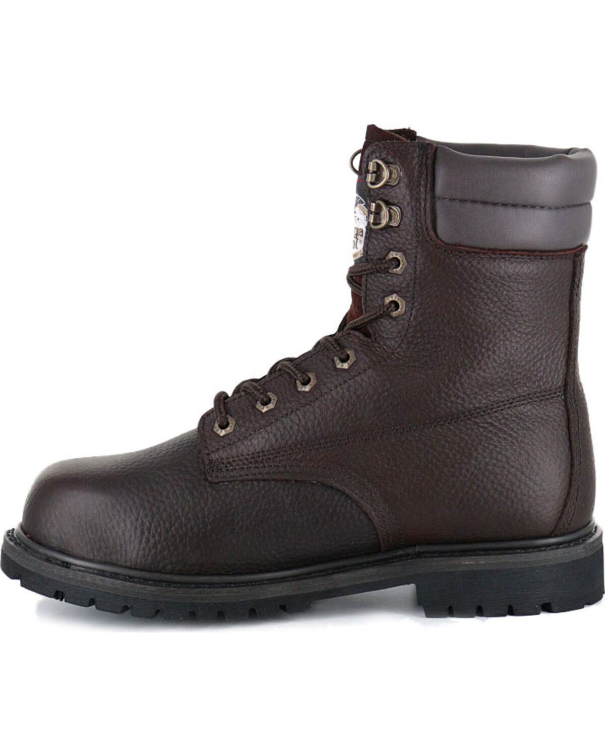 Image #3 - Georgia Men's Steel Toe Oiler Work Boots, Brown, hi-res