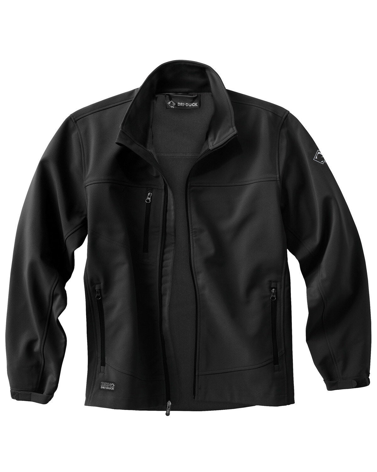 Dri Duck Men's Motion Softshell Work Jacket, Black, hi-res