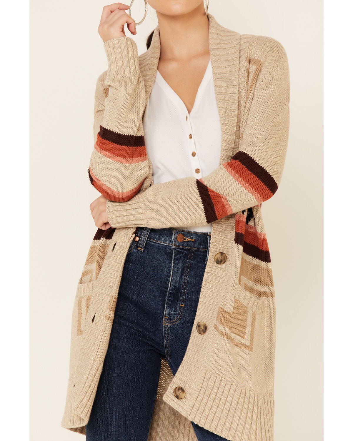 pendleton long cardigan