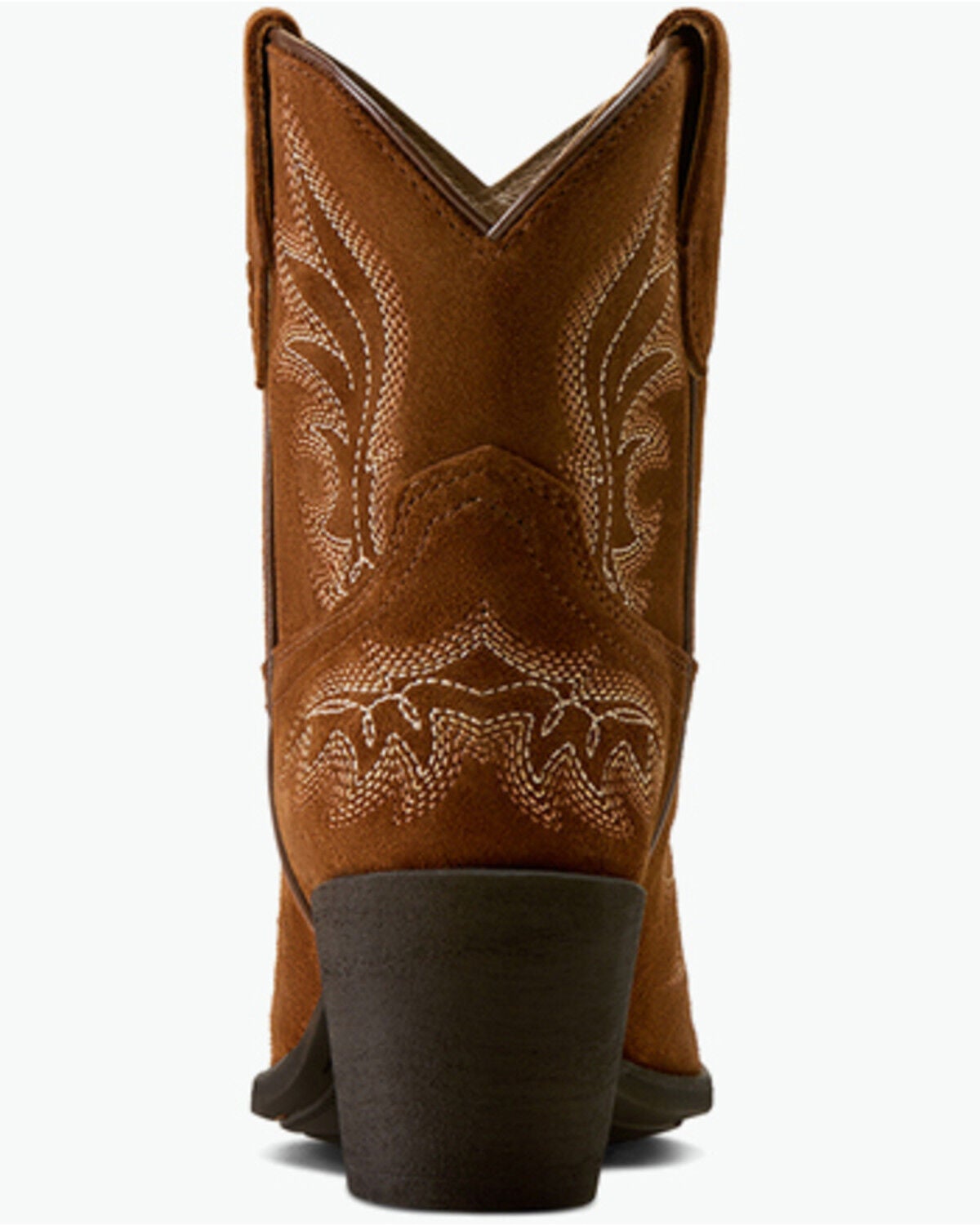 Image #3 - Ariat Women's Chandler Suede Booties - Snip Toe, Brown, hi-res