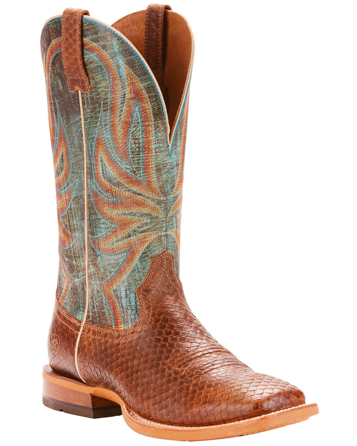orange ariat boots