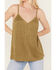 Image #3 - Vocal Women's Studded Faux Suede Cami Top, Olive, hi-res