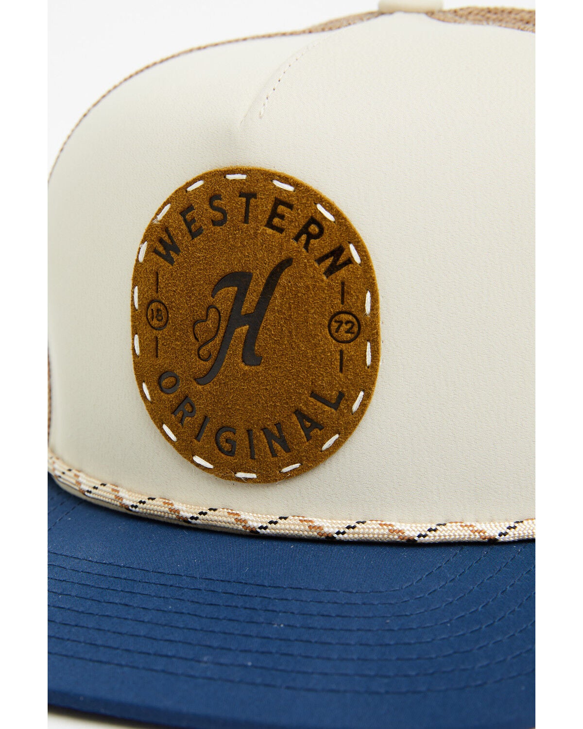 Image #2 - Hooey Men's Spur Trucker Cap, Cream, hi-res