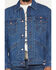 Image #3 - Wrangler X Coors Banquet Men's Denim Western Jacket, Medium Wash, hi-res