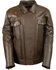 Image #2 - Milwaukee Leather Men's Brown Utility Pocket MC Jacket - Big 3X , Brown, hi-res